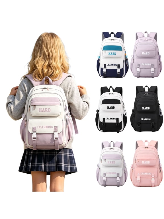 Smart Packable Backpack, Wear-resistant, Back to School, Lightweight, for Ages 6Rd 7th 10th 12th, Primary School, Everyday Carryall, Day Pack, Versatile Design