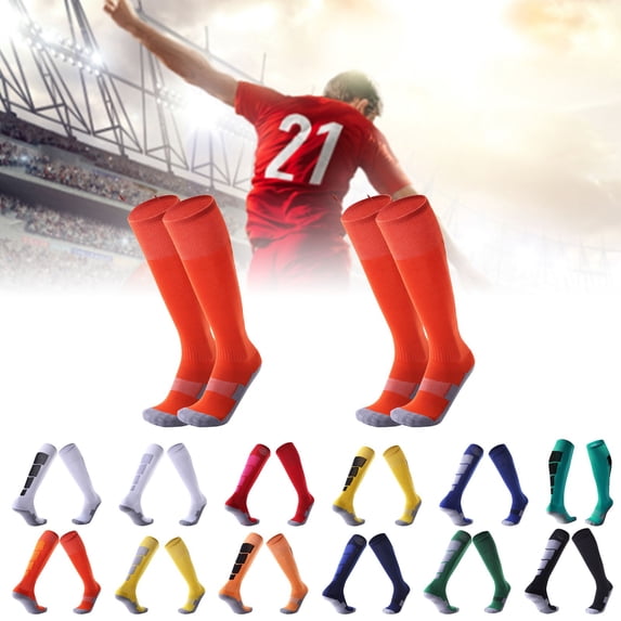 LILIYA Soccer Socks Team Sport Knee High Socks Soft Breathable Moisture Wicking Socks for Adult Youth Boys fit Training Baseball, Softball, Football, Soccer and all Other Sports