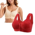 thumbnail image 1 of LILIYA Women's Plus Size Wireless Bra, Thin Cup 18 Hour Plus-Size Bras, Front Close, Extra Support with Flex Back, 1 of 6