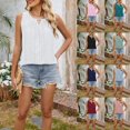 thumbnail image 1 of LILIYA Women's Tank Tops Casual Plain Summer Tank Tops Adjustable Baggy V Neck Sleeveless Shirts Cami Camisole 2026 Basic Cami Shirts, 1 of 9