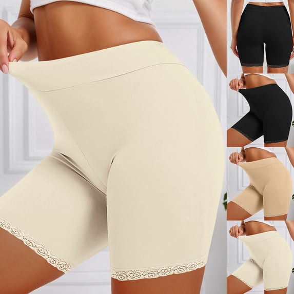 LILIYA Women's Underskirt Shorts for Dress Underskirt High Waist Shorts Cycling Anti-Chafing Shorts Boyshort Under Dress Shorts