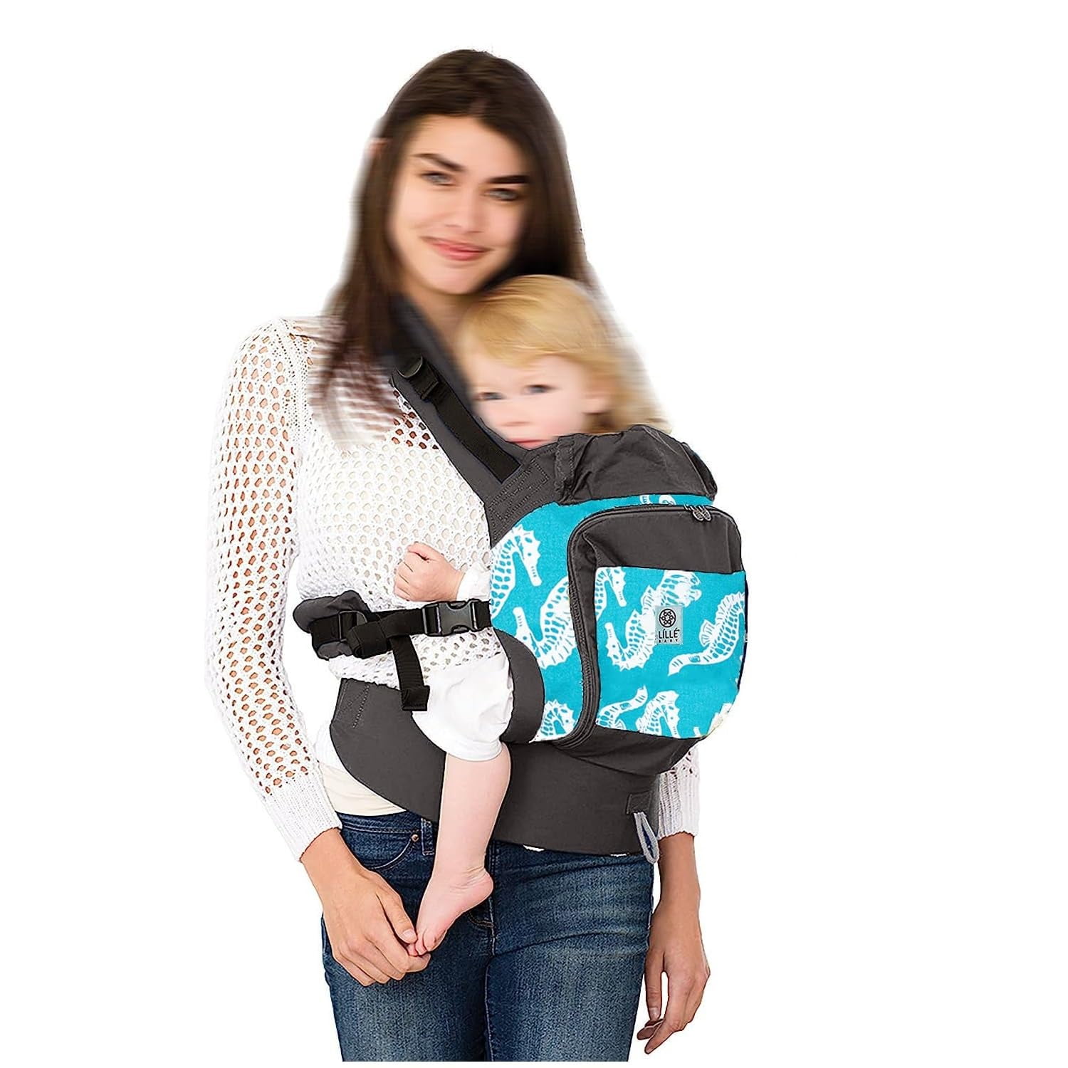 LILLEbaby 4 in 1 Essentials All Seasons Child Carrier Seahorse Gray