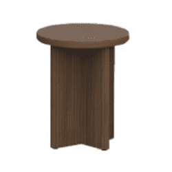 Better Homes & Gardens Lillian Fluted End Table, Walnut Finish