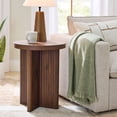 thumbnail image 1 of Better Homes & Gardens Lillian Fluted End Table, Walnut Finish, 1 of 6