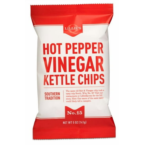 LILLIES Q: Hot Pepper Vinegar Kettle Chips, 5 oz