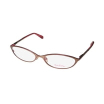 NEW LILLY PULITZER CONNIE WOMENS/LADIES CAT EYE FULL-RIM BROWN FRAME DEMO LENSES 54-16-130 SPRING HINGES EYEGLASSES/SPECTACLES