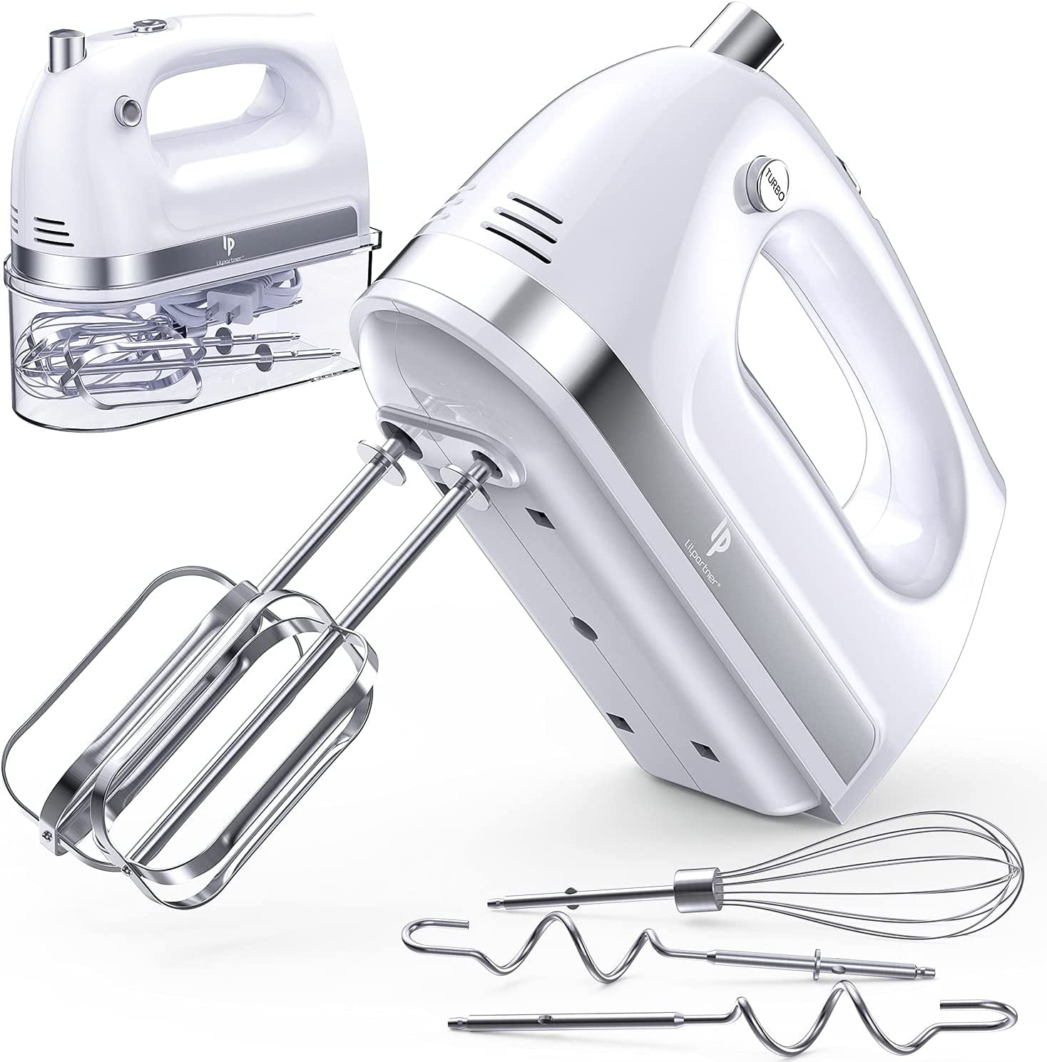 Hand Mixer Electric,Kestreln 5-Speed Mixer Electric Handheld,350W Turbo  Powerful Mixers with 4 Stainless Steel Accessories for Kitchen baking