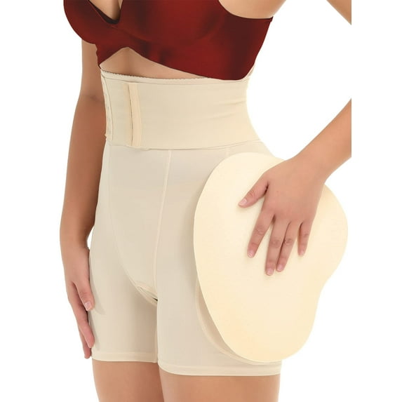 LILVIGOR Tummy Control and Hip Enhancer for Women with Pads Fake Butt Lifter Hourglass Underwear Shapewear High Waisted Shaping Shorts