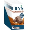 thumbnail image 1 of LILY'S Salted Caramel Milk Chocolate Style No Sugar Added, Sweets Bars, 2.8 oz (12 Count), 1 of 6