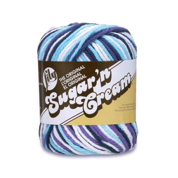 LILY SUGAR’N CREAM OMBRES YARN (57G/2OZ), MOONDANCE OMBRE