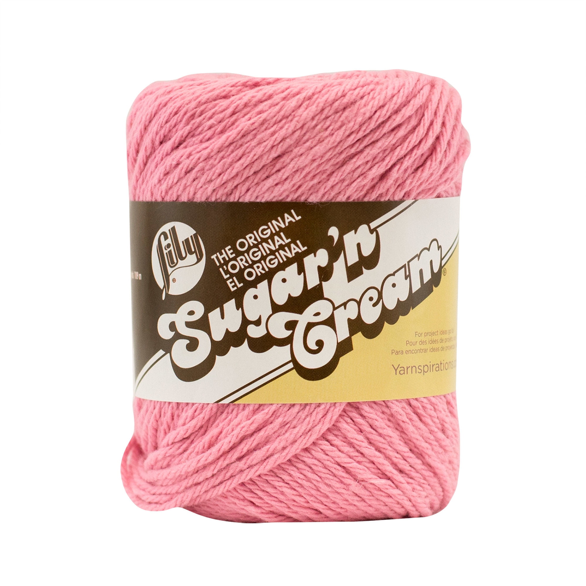 Lily Sugar'n Cream Yarn - Solids Super Size-Hot Pink