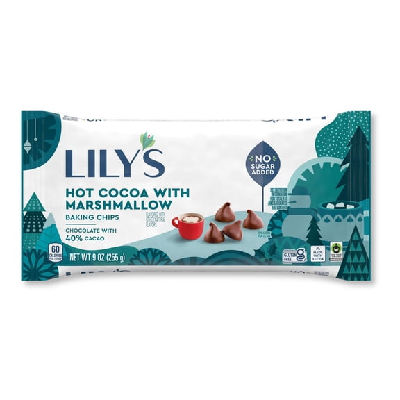 LILY's Hot Cocoa With Marshmallow Baking Chips - 6 pk