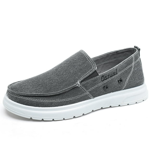mens canvas loafers slip ons
