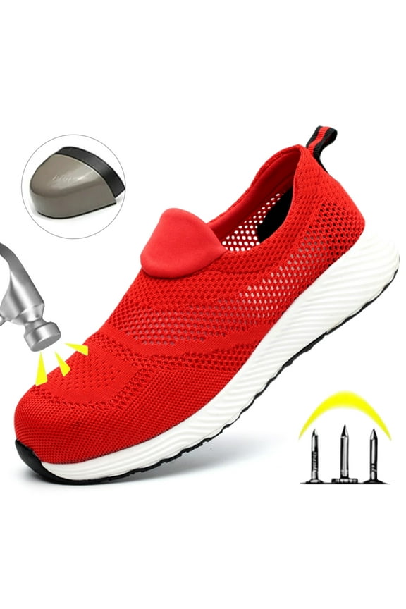 Mens Steel Toe Shoes Comfortable Safety Work Shoes