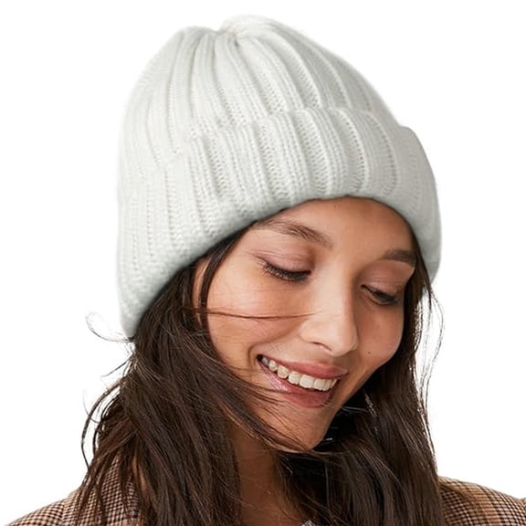 Clearance LILYCHAN Woman Winter Hat Warm Slouchy Beanie Hat Chunky Soft Knit Cap