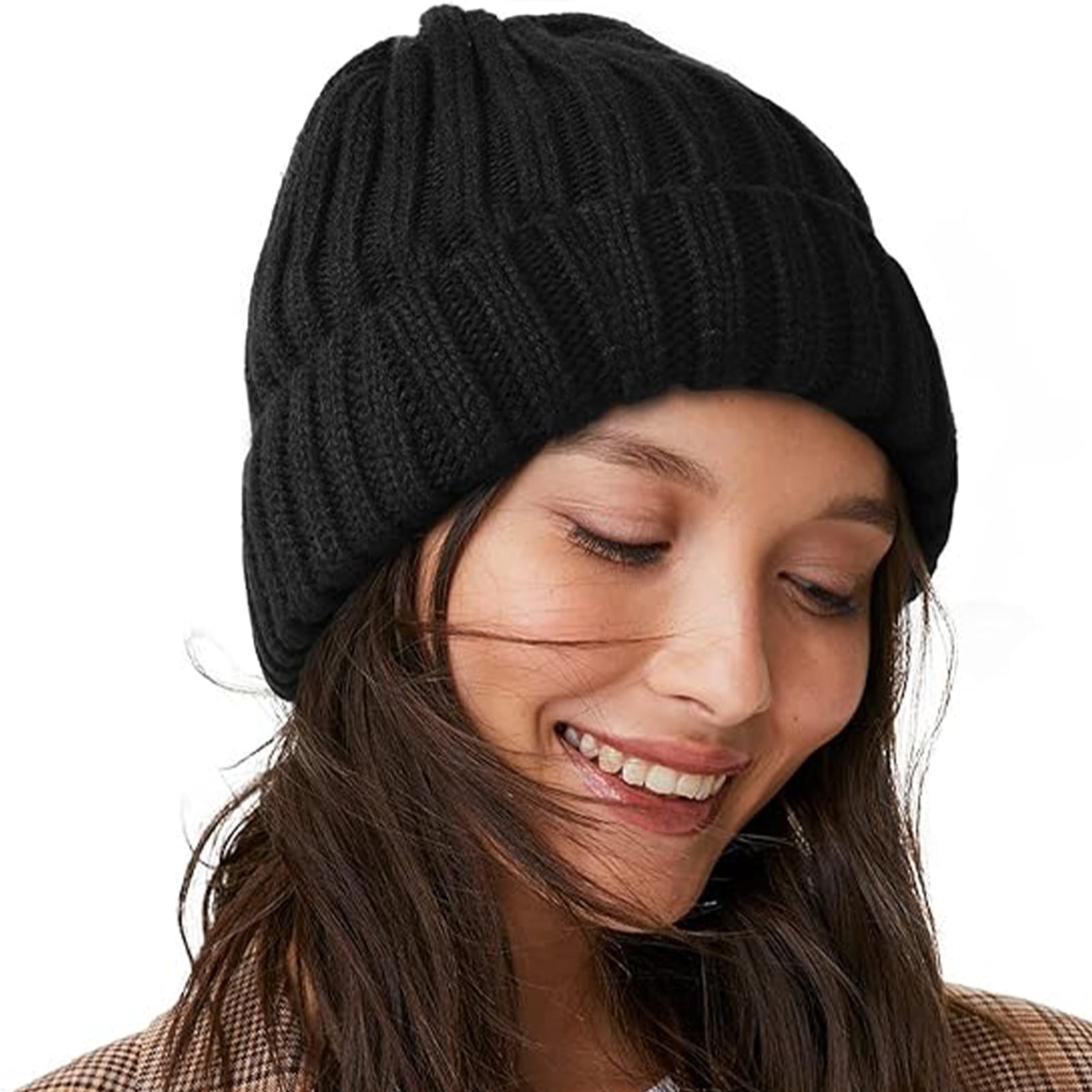 LILYCHAN Woman Winter Hat Warm Slouchy Beanie Hat Chunky Soft Knit Cap