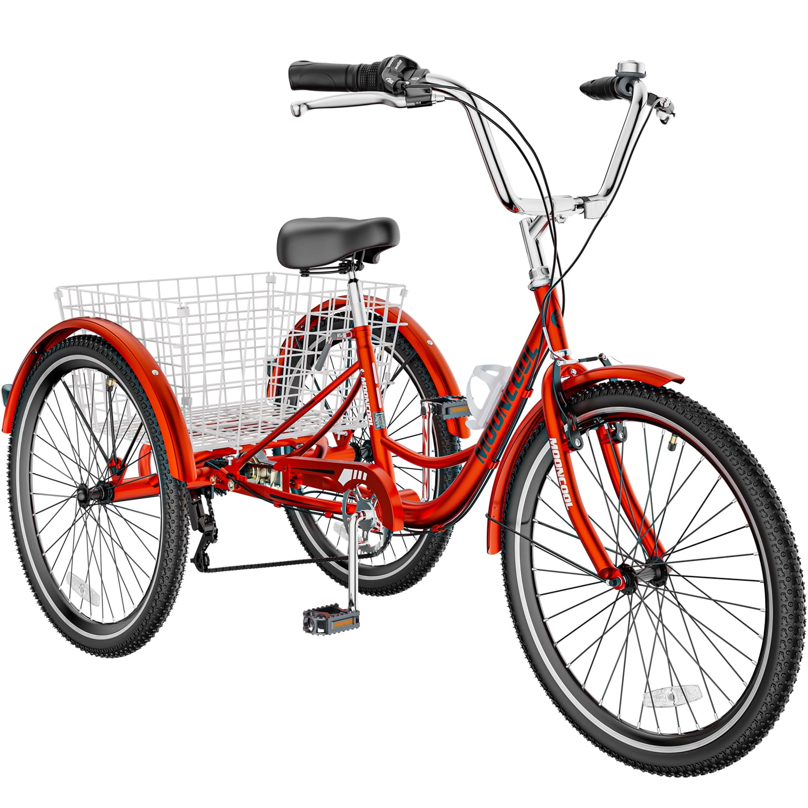 LILYPELLE 20 Adult Tricycle 7 speed Three Wheel Bikes for Adults 400lbs Low Step Through Trike Cruiser for Exercise Shopping Outdoor Activities Red Walmart