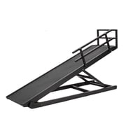 Lilypelle Foldable Pet Ramp Bed for Dogs Cats with Non-slip Rubber,15.7"-27.5" Height Adjustable , 55.1"Lx17.7"W,Black
