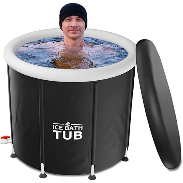 LILYPELLE Ice Bath Tub For Athletes,34inx30in Large Outdoor Ice Bath