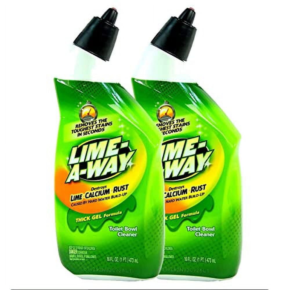 LIME AWAY Toilet Bowl Cleaner Thick Gel Formula 16 Pack of 2