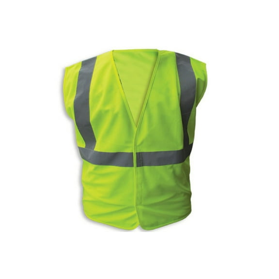 LIME Poly Fabric Reflective Safety Vests, Class 2 - 2XL, 3-Pack