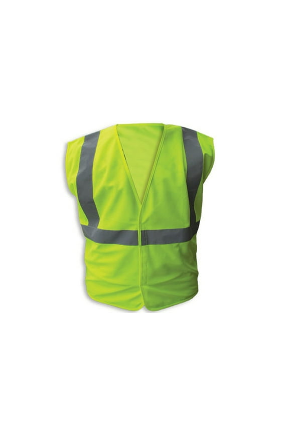 LIME Poly Fabric Reflective Safety Vests, Class 2 - 3XL, 3-Pack