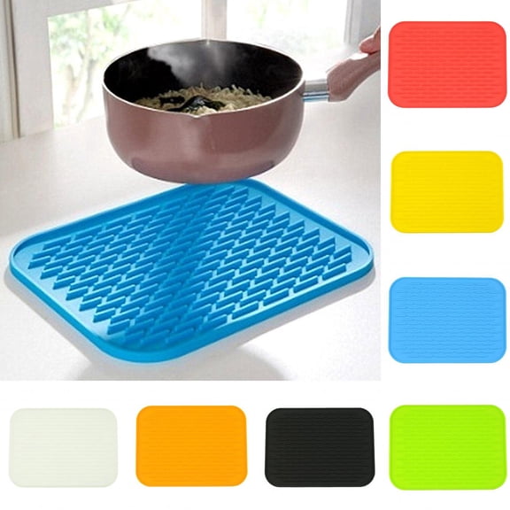 LIMEI Heat Resistant Table Place Mats, Multicolor, Silicone