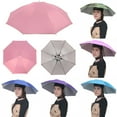 thumbnail image 1 of LIMEI Kid's Foldable Waterproof Head Umbrella Cap, Sky Blue, 1 of 7