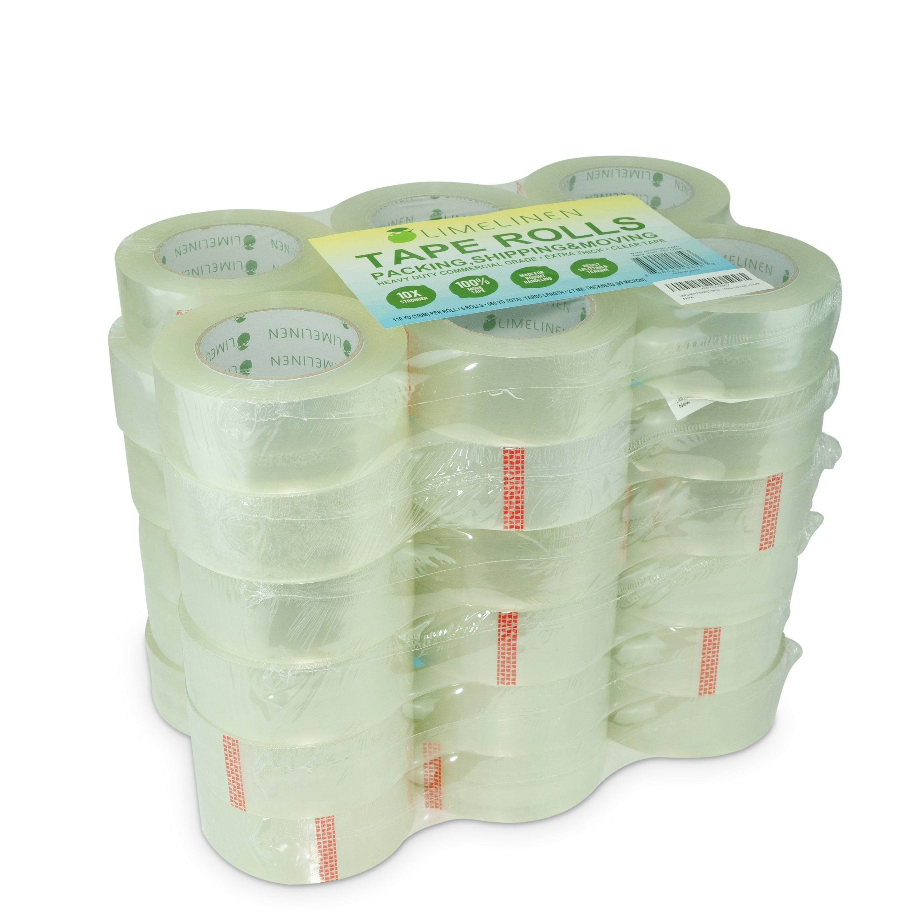 Scotch Tough Grip Clear Packing Tape, 1.88x22.2 Yd, 6 Rolls w/ Dispensers,  Pack of 1 - Esbenshades