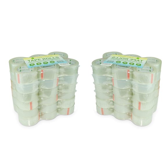 LIMELINEN Packing Tape for Moving, Packaging, Shipping - Clear - Heavy Duty Sealing Adhesive - 1.8 inch Wide, 2.7mil Thick, 65 Yards x 72 Rolls (4,680 Total Yards)