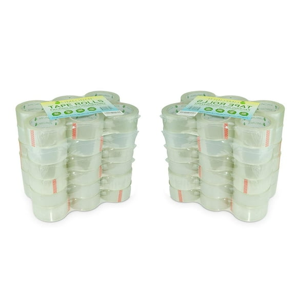 LIMELINEN Packing Tape for Moving, Packaging, Shipping - 72 Rolls - Clear - Heavy Duty Sealing Adhesive - 1.8 inch Wide, 2.7mil Thick, 65 Yards (4,680 Total Yards)