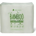thumbnail image 1 of LIMELINEN Tree-free Bamboo Paper Towels, Disposable Hand Towels for Bathroom, Soft & Absorbent 2 Ply Sheets, Hypoallergenic Rolls, 75 Unscented Sheets Per Roll, Pack of 48, 1 of 4