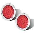 LIMICAR 4" Round LED STF9 Trailer Tail Light 2PCS 24 LED Stop Turn