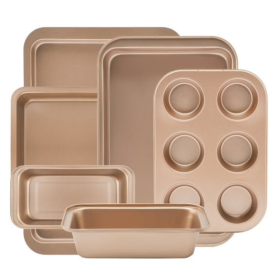 LIMICAR 6-Piece Nonstick Bakeware Set, Carbon Steel Stackable Baking Set for Kitchen, Easy Clean Baking Pan Set for Lasagna Brownie Cookie