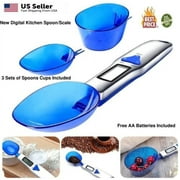 LIMICAR  Kitchen Spoon Scales, Electronic Measuring Scale Digital, Food Digital  Spoon Scale, Kitchen Tool (Blue)