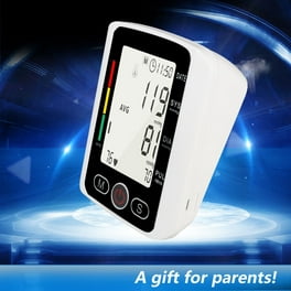LOOKEE A2 Premium LED Automatic Upper Arm Blood Pressure Monitor | Super Large 6.4 inch Bright White LED Panel | Slim Body | Large Cuff 8.7 inch-16.5