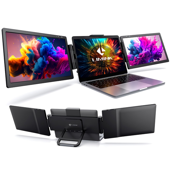 LIMINK 12'' Triple Laptop Monitor Extender