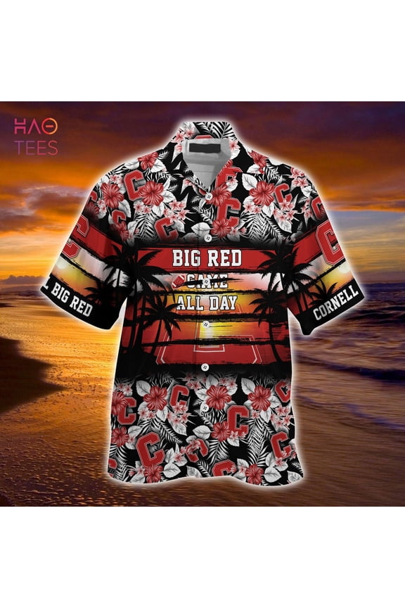 LIMITED Cornell Big Red Summer Hawaiian Shirt Floral Pattern For Sports Enthusiast This Ye