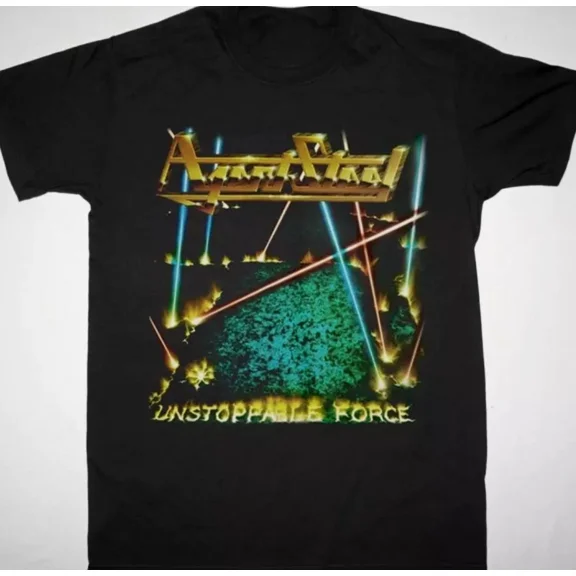 LIMITED EDITION AGENT STEEL UNSTOPPABLE FORCE T-Shirt Short Sleeve Black Cotton S to 5XL