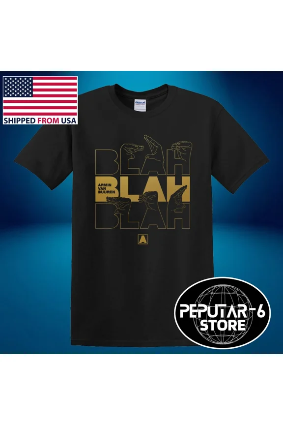 LIMITED EDITION Armin Van Buuren Blah Blah Blah Men's Black Size S-3XL