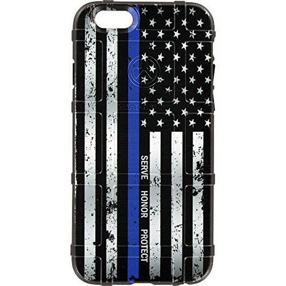 LIMITED EDITION - Authentic Made in U.S.A. Magpul Industries Field Case for Apple iPhone 6/ iPhone 6s (Standard 4.7" Size) Serve Honor Protect, Police Thin Blue Line Flag