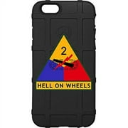 LIMITED EDITION - Authentic Made in U.S.A. Magpul Industries Field Case for Apple iPhone 6 Plus / iPhone 6s Plus (Larger 5.5" Size) US Army 2nd Armored Division "Hell on Wheels"