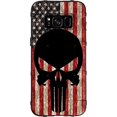 thumbnail image 1 of LIMITED EDITION - Authentic Made in U.S.A. Magpul Industries Field Case for Samsung Galaxy S8 (Not for Samsung S8 Active or S8 PLUS) Black Punisher on Reversed USA Flag on Digi Camo, 1 of 1