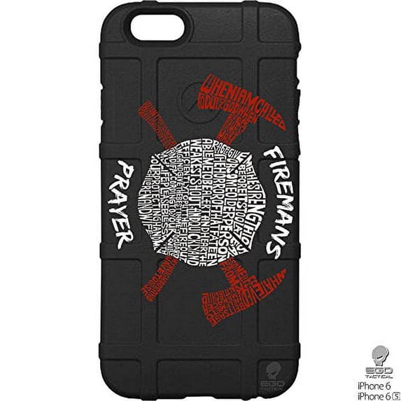 LIMITED EDITION - Authentic Made in U.S.A. Magpul Industries Field Case for Apple iPhone 6 Plus/ iPhone 6s Plus (Larger 5.5" Size) Fireman's Prayer