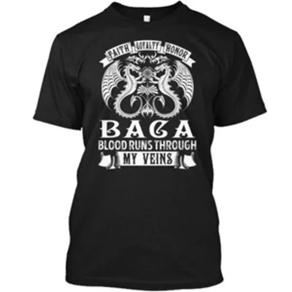 LIMITED EDITION Baca Veins Name S Tee T-Shirt Made in the USA Size S to 5XL