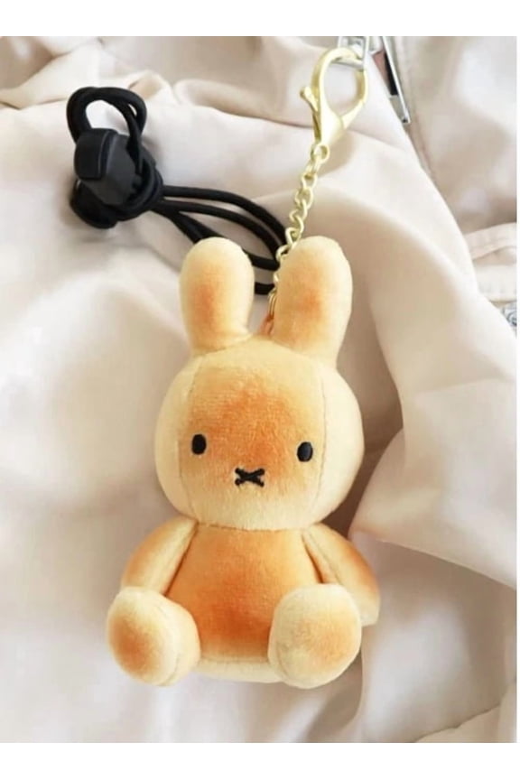 LIMITED EDITION -Miffy Keychain Plush Doll - Baked Brown Key Chain Bag charm, 4.34 inch, new