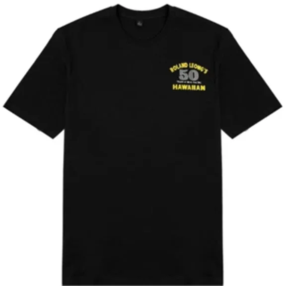 LIMITED EDITION Roland Leong’s 50th Anniversary (133) Black T-SHIRT 100% Cotton NHRA Drag Racing