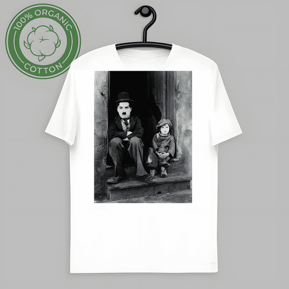 LIMITED EDITION The KID T SHIRT 1921 movie charlie chaplin jackie coogan SMALL MEDIUM LARGE XL-TH58810