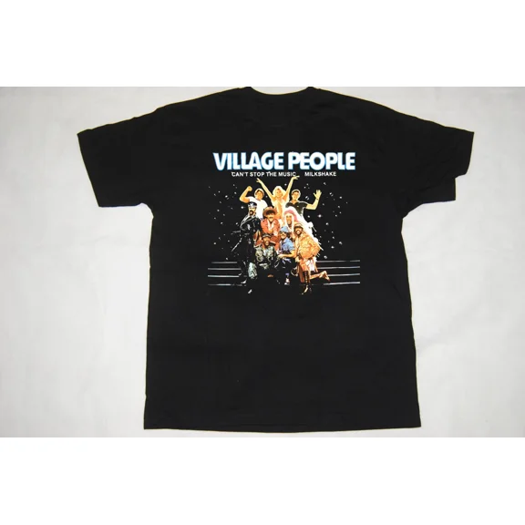 LIMITED EDITION Village People Black T-Shirt Cotton Full Size Unisex S-5XL RM1047