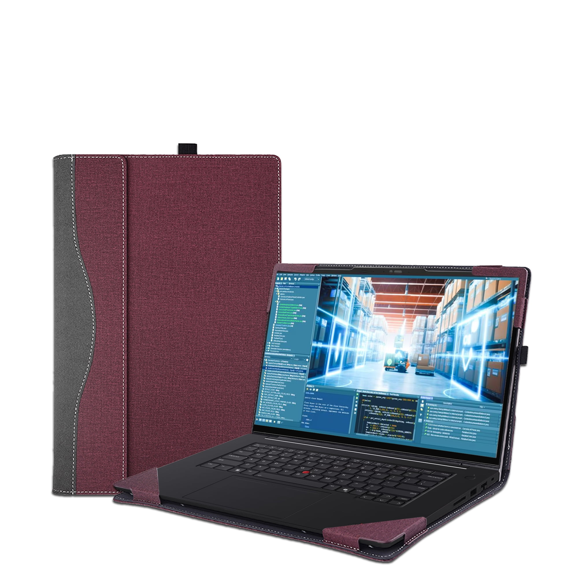 LIMIYUE 16'' Laptop Case Cover for Lenovo ThinkPad P1 Gen 7/Gen8 & for ThinkPad T1g Gen 8 Sleeve,PU leather Notebook PC Protective Bag with Pen Holder